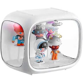 Display Case for Figures Display Box for Collectibles Acrylic Display Box with Magnetic Door Dust and Moisture Proof Adjustable Display Stand for Lego Collectibles Action Figures Pop Mart