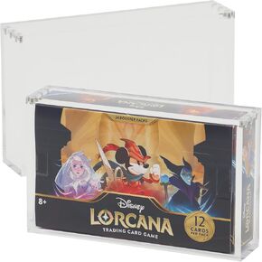 Acrylic Display Box for Lorcana Booster Box, Collector Booster Box with Easy Magnetic Lid, Lorcana Booster Box Display case, Booster Box Not Included, Clear