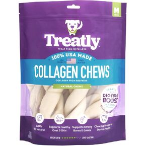 USA Collagen Twist 6-7" Dog Chew Treats - Natural Flavor, 2 Count/1 Pack
