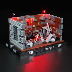 BrickBling LED Light Kit for Lego Death Star Trash Compactor (No Lego), Decorative Lights for Lego 75339
