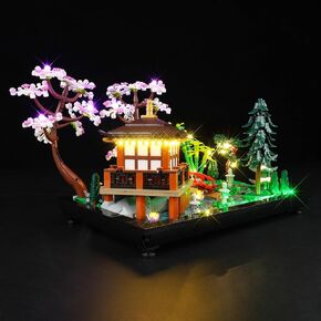 LED Lighting Kit for Lego Icons Tranquil Garden, LED Light Compatible with Lego 10315 Building Block Models (Remote Control Version)