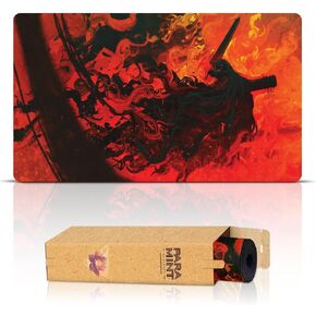 in Flames (Stitched) - MTG Playmat - Compatible with Magic The Gathering Playmat - Play MTG, YuGiOh, TCG - Original Play Mat Art Designs & Accessories