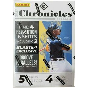 2021 Panini Chronicles Baseball 4-Pack Blaster Box Factory Sealed (Exclusive Groove Parallels)