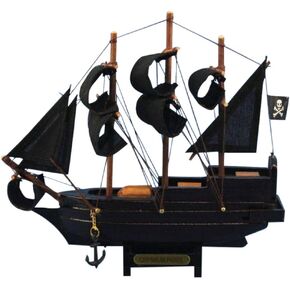 Caribbean Pirate 7" - Model Ship - Nautical Home Decoration