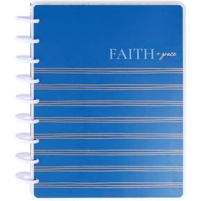 Happy Planner Undated Guided Disc-Bound Journal, 80 Pages, Classic Size, Wellness Layout, Everyday Magic Theme
