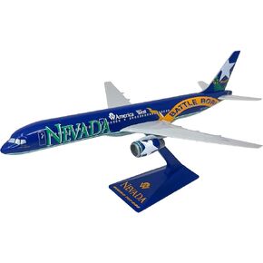 Flight Miniatures America West Nevada State Livery 757-200 1:200 Scale - Plastic Snap-Fit Model Airplane - Collectible Replica of America West Aircraft Part #ABO-75720H-501