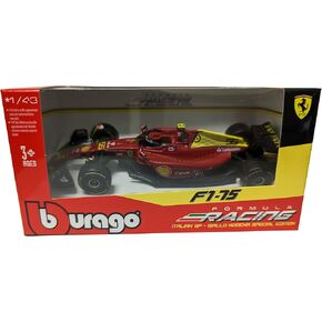 F1-75#55 Carlos Sainz Giallo Modena Formula One F1 Italian GP (2022) "Formula Racing Series 1/43 Diecast Model Car by Bburago 36832CSMZ