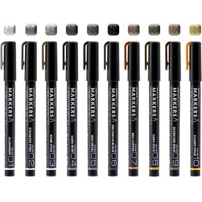 Gaahleri Water Based Acrylic Ink Metallic Series Markers GM-Set