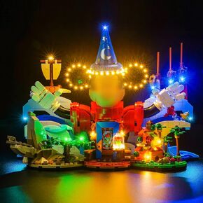 Light Compatible with Lego Magic of Disney 21352 Lighting Set Accessories Compatible with Lego 21352, No Models Only Light (Music Version)