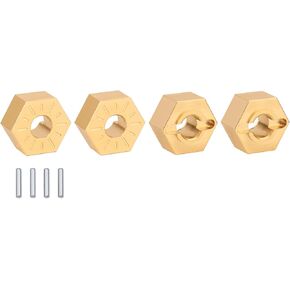 16440 14210 Brass Wheel Hex Hub Adapter with Pin for MJX Hyper Go H16BM H16GT,14301 14302 16207 16208 16209 16210 14301 14209 14210 Upgrade Parts