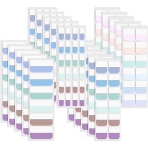 Joyberg 660P Sticky Tabs, 12 Colors Writable and Repositionable Index Tabs, Divider Tabs for Notebooks, Books, Binders and File Folders