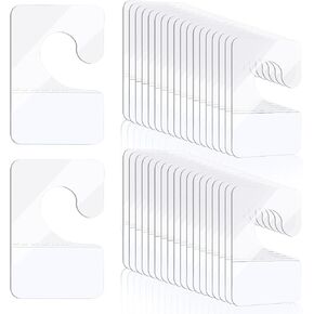 1000 Pcs Hook Hang Tags Clear Sticky Hang Tags Heavy Duty Hang Tabs Self Adhesive Hanging Tabs Plastic Sticky Tabs Hang Hooks for Retail Displays in Business Shops(1.65×1.06 Inch)