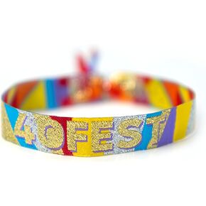 40th Birthday Party Wristbands,40th Birthday Party Decoration, Festival Style, Lockdown Gift, 40 Fest Photo Booth,10 Pcs