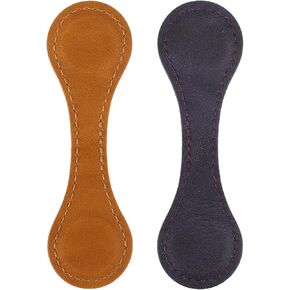 2 Pcs Leather Magnet Bookmark Retro Book Page Holder Vintage Page Marker Clip Handmade Cute Reading Accessories for Women Bookworm Book Lovers Reader Gift
