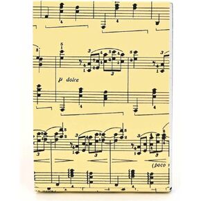 Graphique Sheet of Music Pocket Notes – Pocket Notebook with "Just a Note" Interior and Matching Sheet Music Magnetic Lid Case, 75 Full Color Pages, 3" x 4"