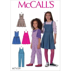 McCall's Patterns Children's/Girls' Jumpers and Overalls