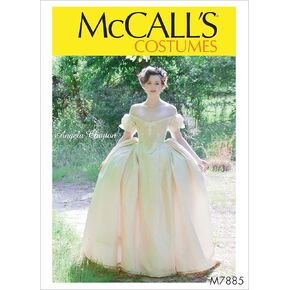 McCall's Women's Victorian Ball Dress Costume Angela Clayton, Sizes 6-14 Sewing Pattern