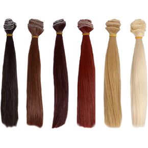 TOYANDONA 6pcs Doll Wig Reborn Hair Kit Fashion Dolls Girl Doll Hair Doll Making Hair American Doll Hair Brush American Dolls Hair Wig Human Hair Bjd Child High Temperature Wire Manual Clip
