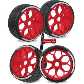RC Wheels and Tires for 1/8 Typhon 6S BLX,1/7 Infraction 6S BLX,Limitless,RC Wheels and RC Tires Soft Tires Truck Tire Highway Tires,Black