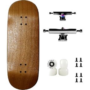 Soldierbar Pro Fingerboard Complete (5-layer Handmade Maple Deck+ ARK i 34.5 Truck+Pro Ice Wheels) King of Brown Deck