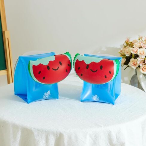 Arm Floaties for Kids - Cute Cartoon Pool Arm Floaties Armbands Inflatable Swim Floaty PVC Arm Floats for Kids 3-5-6-12 Years in Saudi Arabia