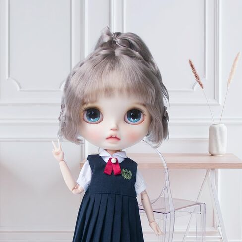 BJD Doll Clothes Shirt Vest Skirt for Blyth Ymy Licca Azones Ob24 Ob27 Doll Accessories Toys (Set3)(Only Clothes) in Saudi Arabia