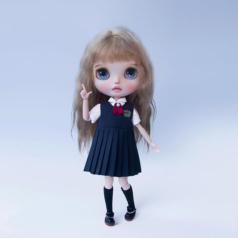 BJD Doll Clothes Shirt Vest Skirt for Blyth Ymy Licca Azones Ob24 Ob27 Doll Accessories Toys (Set3)(Only Clothes) in Saudi Arabia