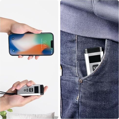 Barcode Scanner Bluetooth, Mini 1d 2D Barcode Reader 3 in 1 Connection Portable Qr Code Scanner with TFT Screen for POS Tablet iOS Android Windows Mac Smartphone in Kuwait