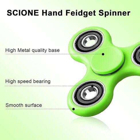 SCIONE 10 Pack Fidget Spinners Adults, Stress Anxiety Relief Sensory Fidget Toys, Fidget Spinners with Morandi Colors for Party Favors, Halloween Goodie Bag Stuffers Classroom Prizes for Kids in Saudi Arabia