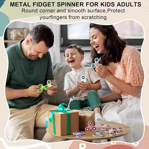 SCIONE 10 Pack Fidget Spinners Adults, Stress Anxiety Relief Sensory Fidget Toys, Fidget Spinners with Morandi Colors for Party Favors, Halloween Goodie Bag Stuffers Classroom Prizes for Kids in Saudi Arabia