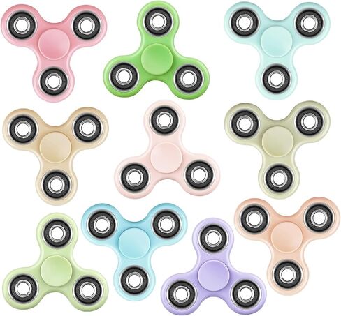 SCIONE 10 Pack Fidget Spinners Adults, Stress Anxiety Relief Sensory Fidget Toys, Fidget Spinners with Morandi Colors for Party Favors, Halloween Goodie Bag Stuffers Classroom Prizes for Kids in Saudi Arabia