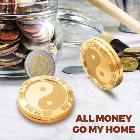 ألعاب معدنية فيدجيت سلايدر كوين، ألعاب معدنية لاكي كوين تاي تشي سبينر سلايدر EDC للبالغين، ألعاب مكتب تململ مغناطيسية، ألعاب النقر HapticToys، كل كلب لديه يومه يجلب المال ويصنع ثروة in Saudi Arabia