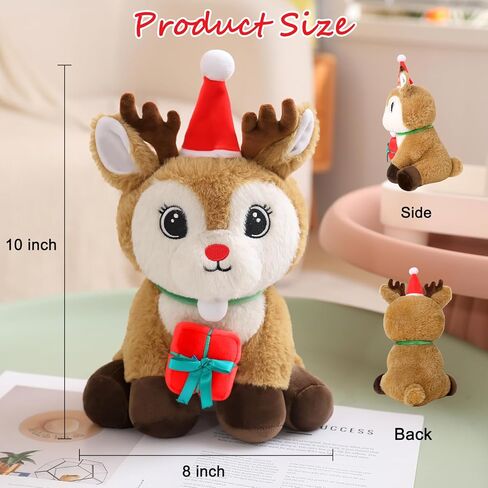 Christmas Santa Claus Plush Santa Claus Stuffed Animals Wearing Christmas Trees Hat Kawaii Gnome Plushie Creative Party Decor Gift for Kids(Santa Claus, 13 Inch in Kuwait