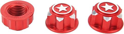 Drfeify RC Wheel Hex Nuts,17mm Metal Wheel Hex Installation Wrench Tool with 17mm Coupling Hub Nut for 1/10 1/8 RC Car (Red) in Saudi Arabia