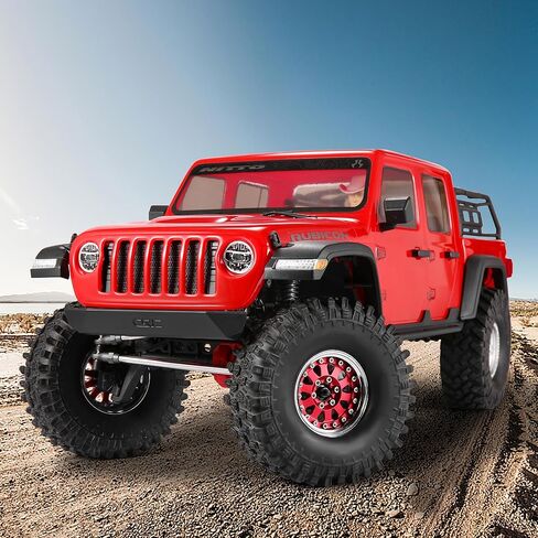 أجزاء ترقية عجلات COOWOO RC، 1.9 بوصة عجلات Beadlock قابلة للتعديل لشاحنات 1/10 TRX6 TRX4 أو SCX10 RC، مصنوعة من سبائك الألومنيوم، على شكل دمعة، مجموعة من 4 قطع، أحمر in Kuwait