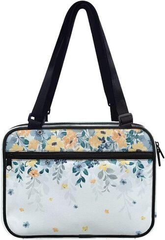 Art Butterfly Bible Bags for Women Moon Print Zipper Book Covers Multifunction Organizer with Adjustable Straps Stylish Bible Carrying Case Pens Bookmarks Documents Phone Holder Pouch in Saudi Arabia