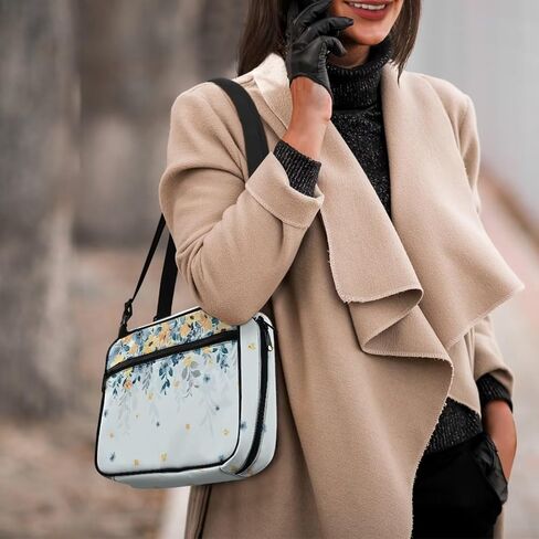Art Butterfly Bible Bags for Women Moon Print Zipper Book Covers Multifunction Organizer with Adjustable Straps Stylish Bible Carrying Case Pens Bookmarks Documents Phone Holder Pouch in Saudi Arabia