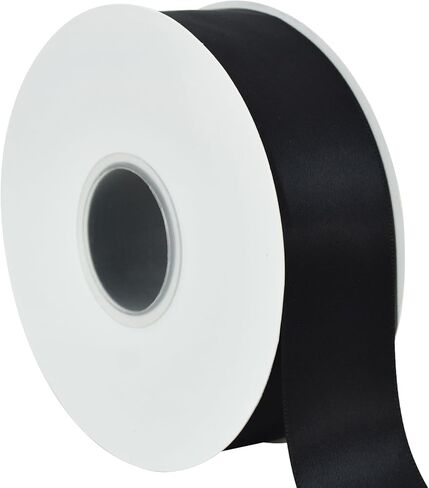 TONIFUL 2 Inch x 50yd Light Pink Satin Ribbon Wide Solid Fabric Ribbon for Gift Wrapping, Floral Bouquets, Bows and Craft Making, Christmas Valentines Birthday Wedding and Party Decoration in Kuwait