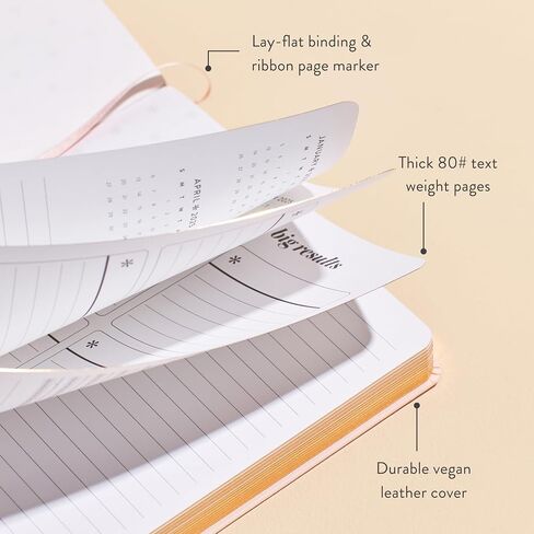 Erin Condren 2025 Softbound Life Planner (Jan - Dec 2025), A5 12-Month Weekly & Monthly Planner Journal, Horizontal Layout, Soft Cover, Layflat Binding, Blush Cover & Canvas Interior Design in Saudi Arabia