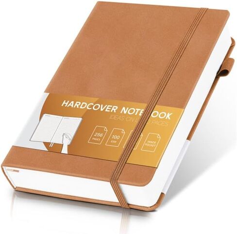 Lined Journal for Women Men 256 Pages 100 Gsm Thick Textured Leather Journaling Notebooks for Writing A5 Wide Ruled Hardcover Notebook for Work School Note Taking, 5.7 x 8.3 In, Pink in Saudi Arabia