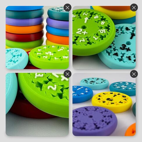 Math Facts Fidget Spinners, Math Facts Fidget Spinners for All The Stimmers, Multiplication Chat Game Fidget Toys for Adults Kids (18Pcs) in Saudi Arabia