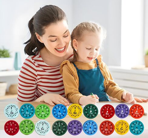 Math Facts Fidget Spinners, Math Facts Fidget Spinners for All The Stimmers, Multiplication Chat Game Fidget Toys for Adults Kids (18Pcs) in Saudi Arabia