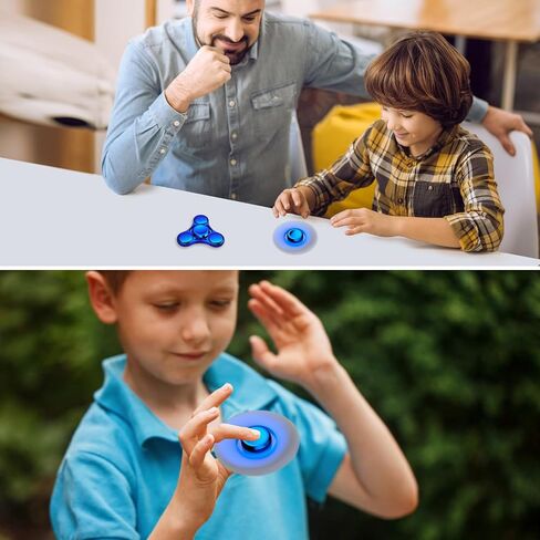 Fidget Spinners Toy, 2-5 Min Spins Time Stainless Steel R188 Bearing Metal Fidget Spinner, EDC ADHD Stress Anxiety Relieves, Fidget Spinner Toys for Kids and Adults in Saudi Arabia