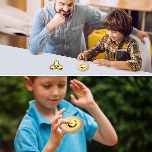 Fidget Spinners Toy, 2-5 Min Spins Time Stainless Steel R188 Bearing Metal Fidget Spinner, EDC ADHD Stress Anxiety Relieves, Fidget Spinner Toys for Kids and Adults in Saudi Arabia