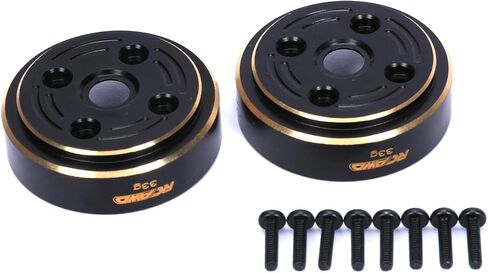 أوزان البوابة الأمامية/الخلفية النحاسية RCAWD 2X 74 جم لـ 1/24 FMS Fcx24 Eazyrc ROC Hobby النحاس ترقيات الوزن باللون الأسود in Saudi Arabia