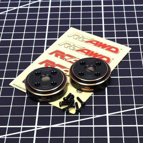 أوزان البوابة الأمامية/الخلفية النحاسية RCAWD 2X 74 جم لـ 1/24 FMS Fcx24 Eazyrc ROC Hobby النحاس ترقيات الوزن باللون الأسود in Saudi Arabia