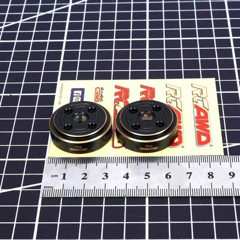 أوزان البوابة الأمامية/الخلفية النحاسية RCAWD 2X 74 جم لـ 1/24 FMS Fcx24 Eazyrc ROC Hobby النحاس ترقيات الوزن باللون الأسود in Saudi Arabia