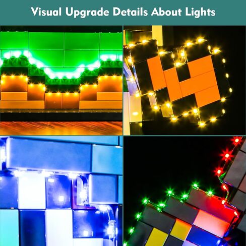 Light Compatible with Lego Super Mario World: Mario & Yoshi, Lighting Set Accessories Compatible with Lego 71438, No Models Only Light (Music Version) in Saudi Arabia