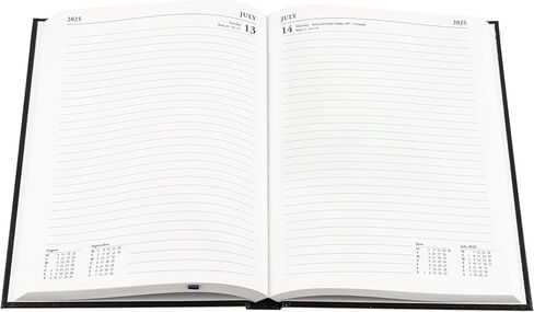 Collins Essential 2025 Business Diary - A5 Day to a Page Planner with Faux Leather Hardback Cover - Maroon - ESSA51.78-25 in Saudi Arabia
