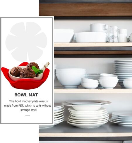 Insulated Dishmat Template Bowl Cozy Template 3 Sizes Cotton Batting for Crafts Sewing Template Bun Dumpling Maker Compact Bowl Wraps Template The Pet Dish Rack Major to Rotate in Saudi Arabia